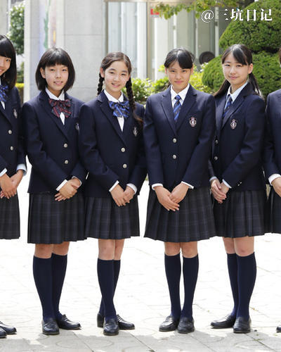 日本筑紫野中学校校服制服照片图片